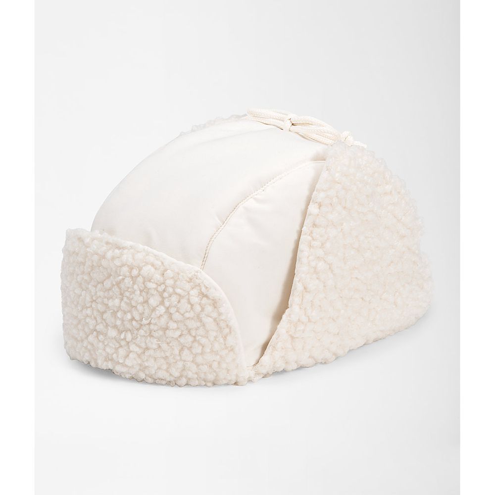 The North Face Beanies Mens Australia - The North Face Recycled Ridge Fleece Trapper White (SQL-1073